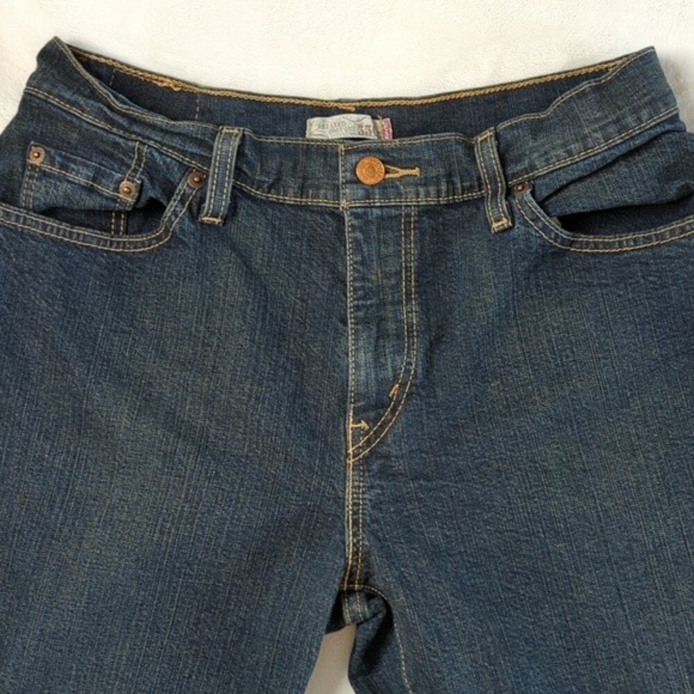 Levi's 550 Relaxed Bootcut Jeans Size 12S Blue Denim